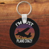 vliegveld — Funny Pilot Sleutelhanger (Voorkant)