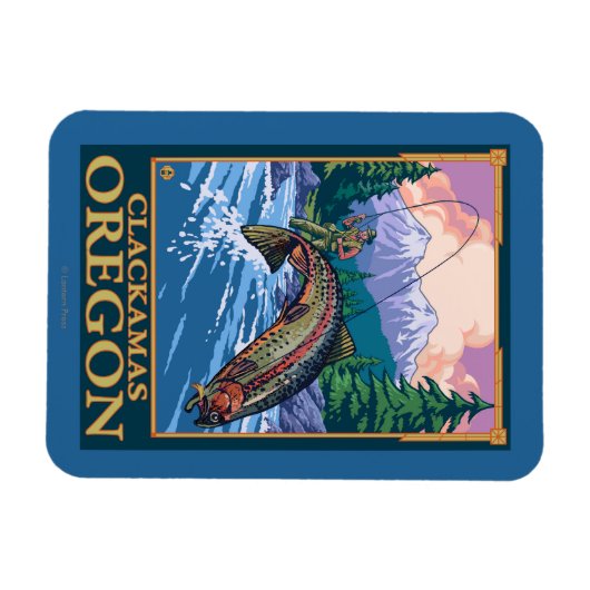 Vliegverbod - Clackamas, Oregon Magneet (Horizontaal)