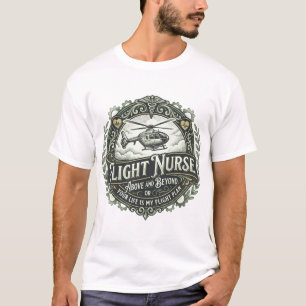 Vliegverpleegster Boven en Buiten T-shirt