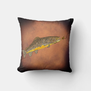 Vliegvissen Beekbruine Forel Kussen