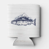Vliegvissen Kunst Forel  Design Blikjeskoeler (Achterkant)