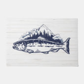 Vliegvissen Kunst Forel  Design Deurmat (Voorkant)