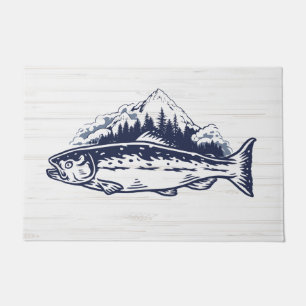 Vliegvissen Kunst Forel Design Deurmat