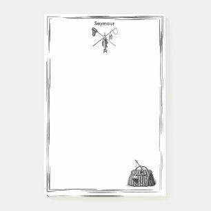 Vliegvissen Monogrammed Post-It Notes