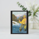 vliegvissen Pstcard Briefkaart (Staand voorkant)