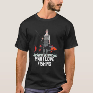 Vliegvissen Vis Motief voor Vissers en Hengelaars T-shirt