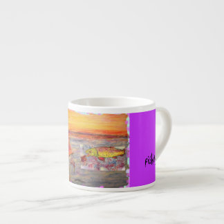 vliegvisserij espresso kop