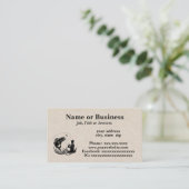 Vliegvissilhouet Visitekaartje (Staand voorkant)