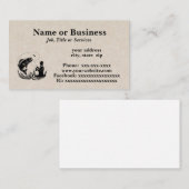 Vliegvissilhouet Visitekaartje (Voorkant / Achterkant)