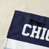 Vliegvlag van Chicago, aangepast grappig Strandlaken (In situ)