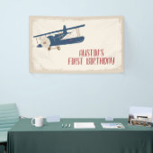 Vliegvliegtuig Birthday Banner (Beurs)