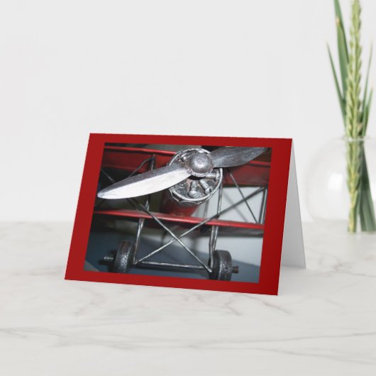Vliegvliegtuig Birthday Kaart (Voorkant)