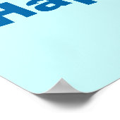 Vliegvliegtuig Happy Birthday Name  Poster (Hoek)