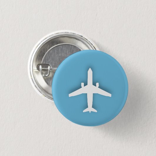 Vliegvliegtuig Ronde Button 3,2 Cm (Voorkant /achterkant)