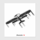 Vliegvliegtuig Sticker (Vel)