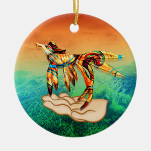 Vliegvlucht Keramisch Ornament