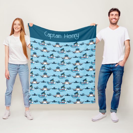 Vliegvlucht met piloot van een vliegtuig tegen een fleece deken (In situ)