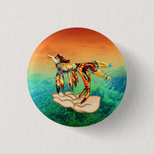 Vliegvlucht Ronde Button 3,2 Cm