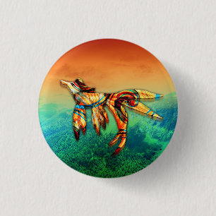 Vliegvlucht Ronde Button 3,2 Cm