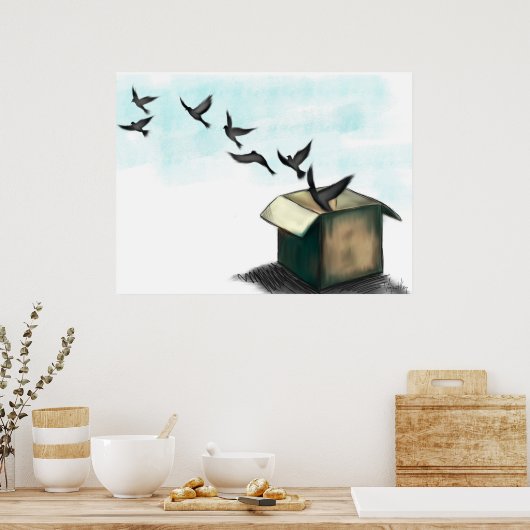 Vliegvogels Poster (Keuken)