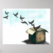 Vliegvogels Poster (Voorkant)