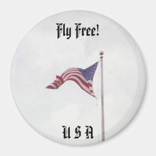 Vliegvrije Amerikaanse vlag - magneet