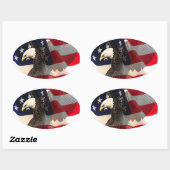 vliegvrijheden ovale sticker (Vel)