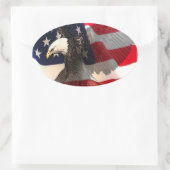 vliegvrijheden ovale sticker (Tas)