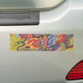 "Vliegvrijheid" Abstract Bumpersticker (Op auto)