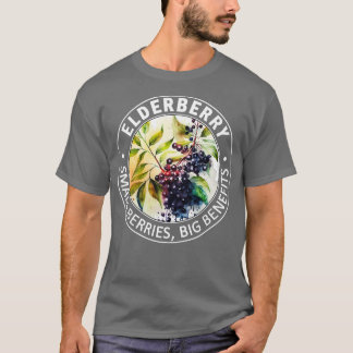 Vlierbes kleine bessen grote voordelen t-shirt