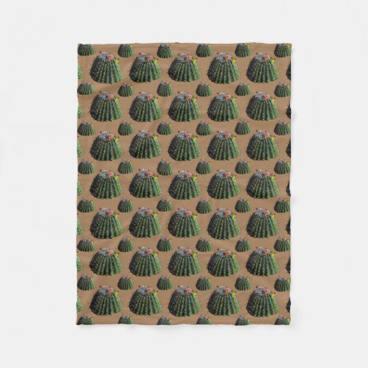 Vliesdeken met vatcactus fleece deken (Voorkant)