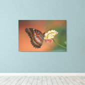 vlinder 2 canvas afdruk (Insitu (Houten vloer))