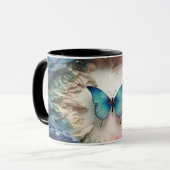 Vlinder 3D Mok Wrap (Voorkant links)