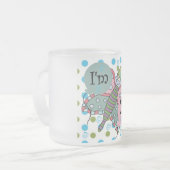 Vlinder 4e verjaardag Tshirts en geschenken Matglas Koffiemok (Voorkant links)