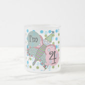 Vlinder 4e verjaardag Tshirts en geschenken Matglas Koffiemok (Center)