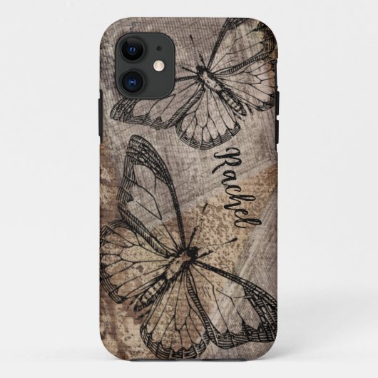  vlinder, aangepast Case-Mate iPhone case (Achterkant)