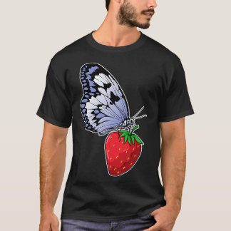 vlinder aardbei t-shirt