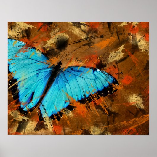 Vlinder Abstract Poster (Voorkant)