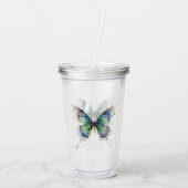 Vlinder Acryl Drinkbeker (Achterkant)