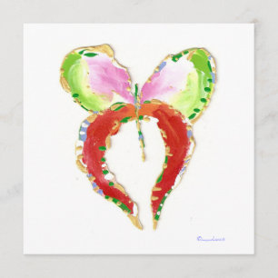 Vlinder adreskaartje wijzigen aankondiging