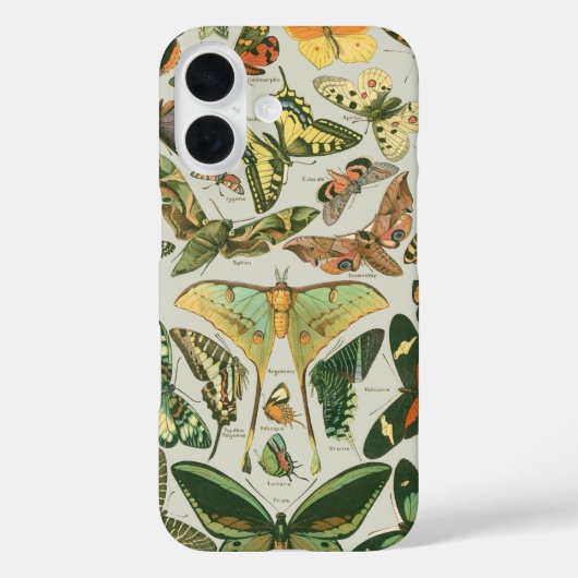 Vlinder Antiek Vlinders Art Case-Mate iPhone Case (Achterkant)