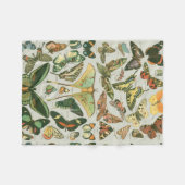 Vlinder  Antiek Vlinders Art Fleece Deken (Voorkant (Horizontaal))