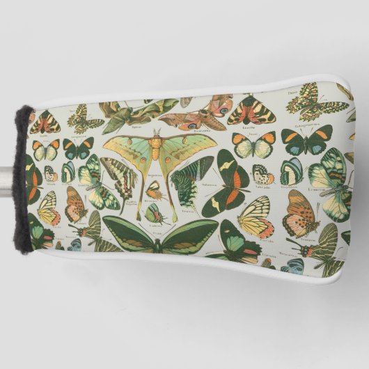 Vlinder  Antiek Vlinders Art Golfheadcover (Voorkant)