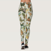 Vlinder Antiek Vlinders Art Leggings (Achterkant)
