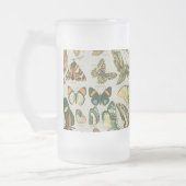 Vlinder  Antiek Vlinders Art Matglas Bierpul (Links)