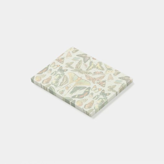 Vlinder  Antiek Vlinders Art Post-it® Notes (Schuin)