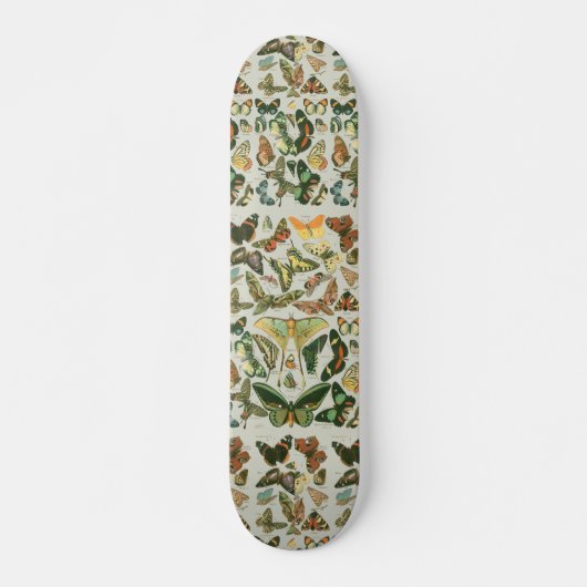 Vlinder  Antiek Vlinders Art Skateboard (Voorkant)
