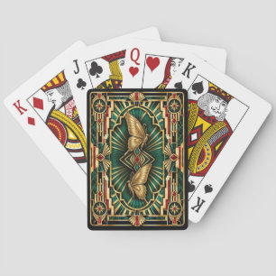 Vlinder, Art Deco Wildlife Pokerkaarten