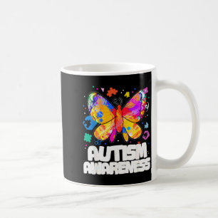 Vlinder autisme bewustzijn ondersteuning autistisc koffiemok