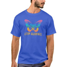 Vlinder Autisme Bewustzijn Regenboog Kleuren